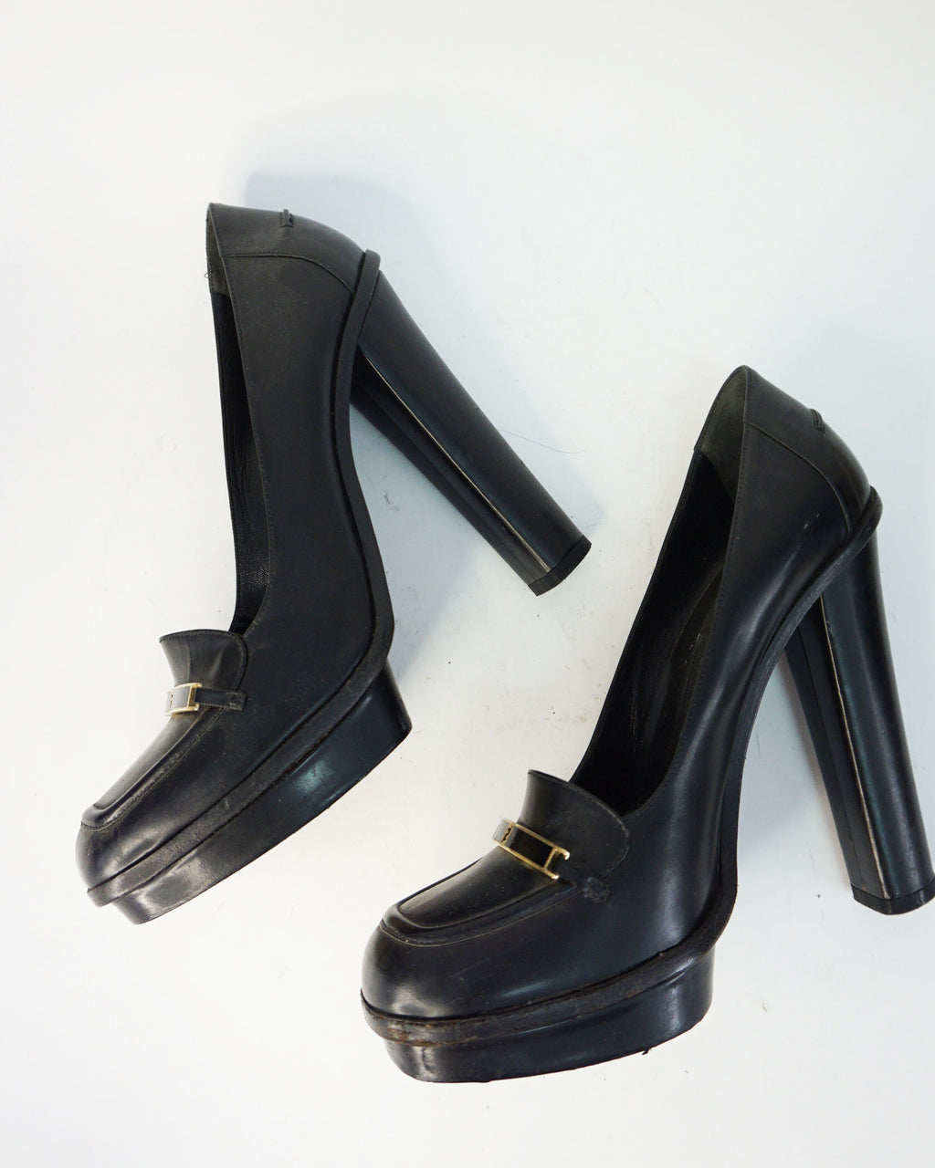 Fendi - Mocasin con tacones negro