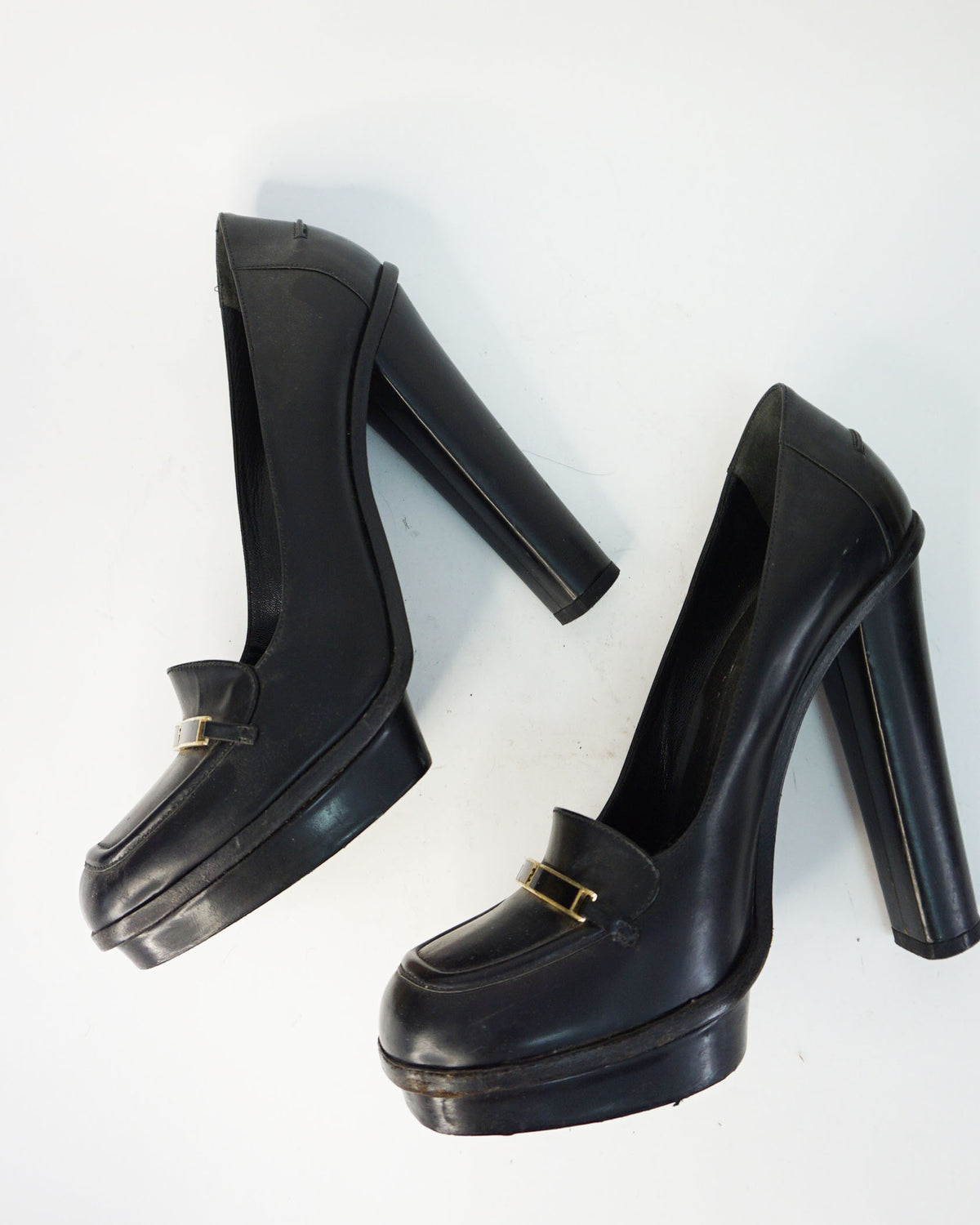 Fendi - Mocasin con tacones negro