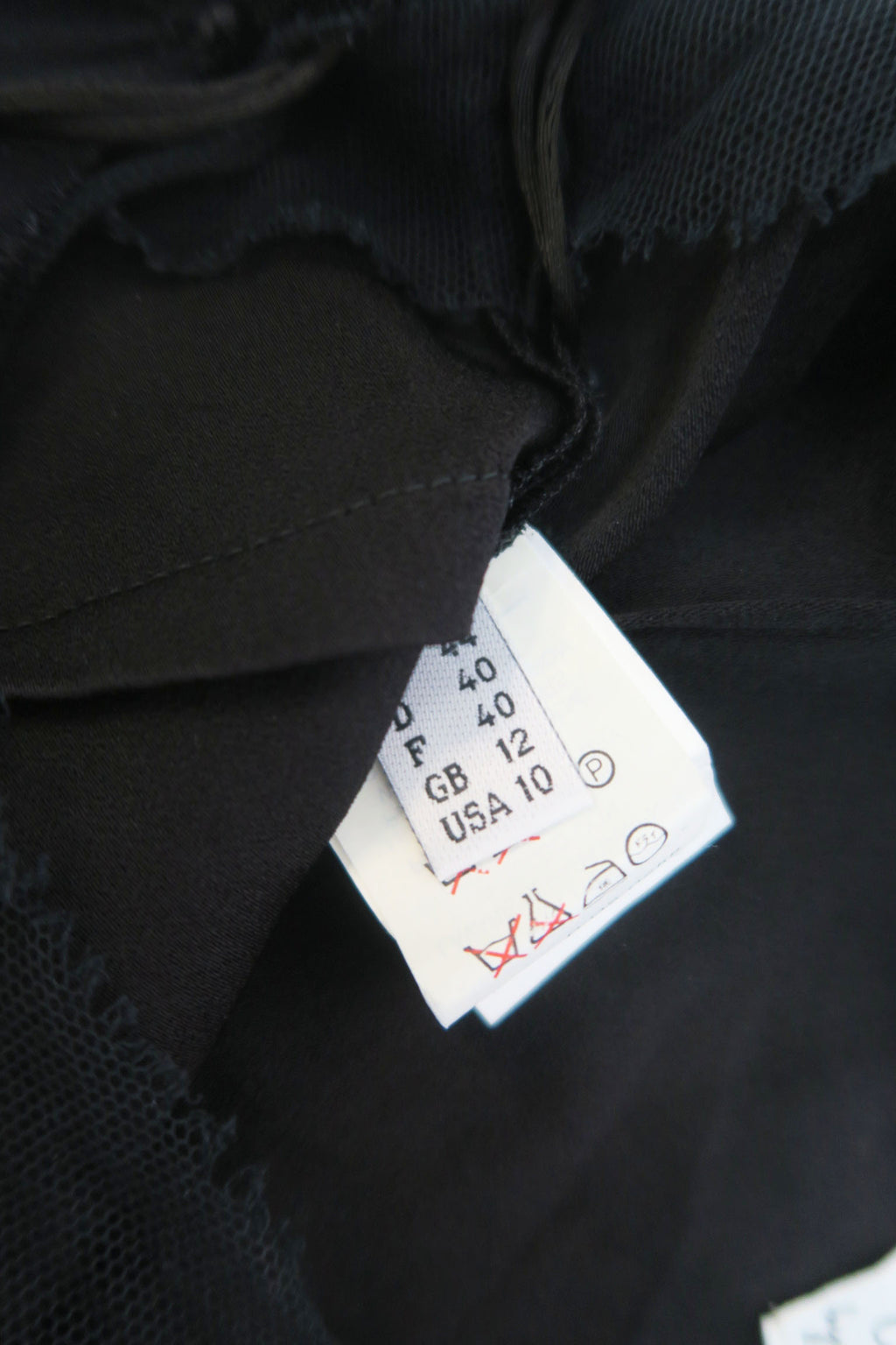 Moschino - Vestido negro lencero