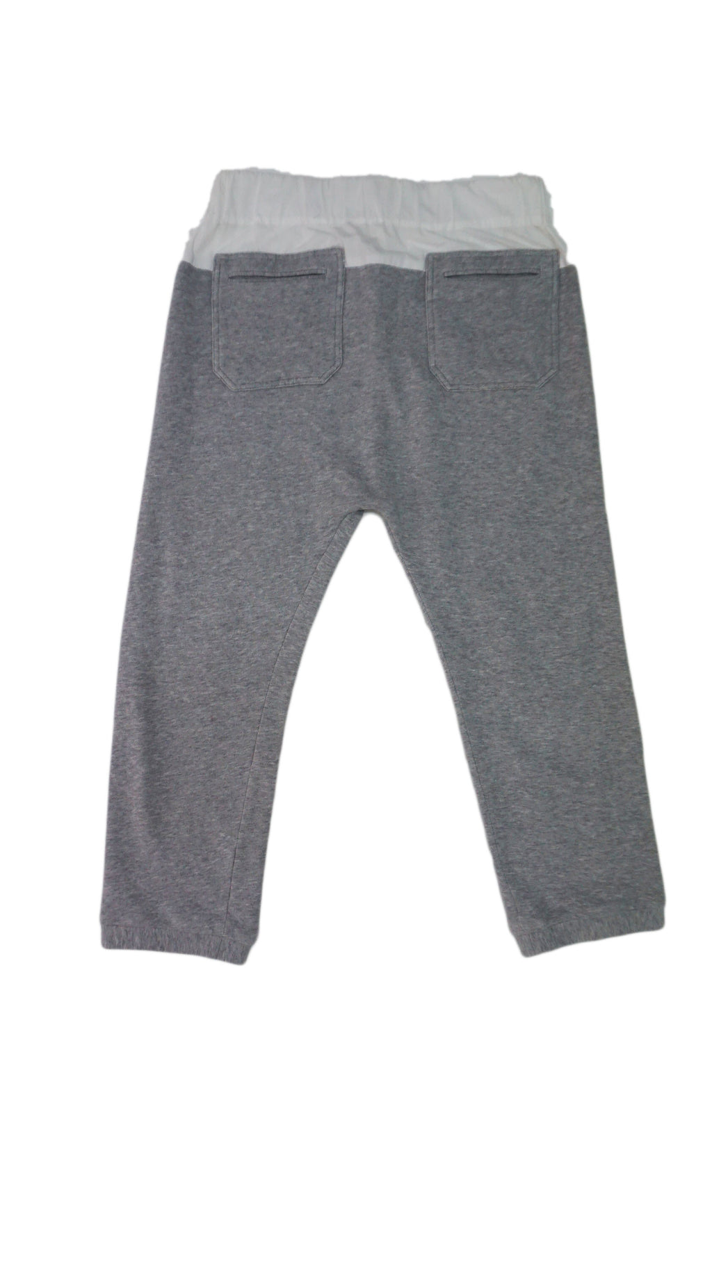 Marni - Pantalon gris y blanco Jogger capri
