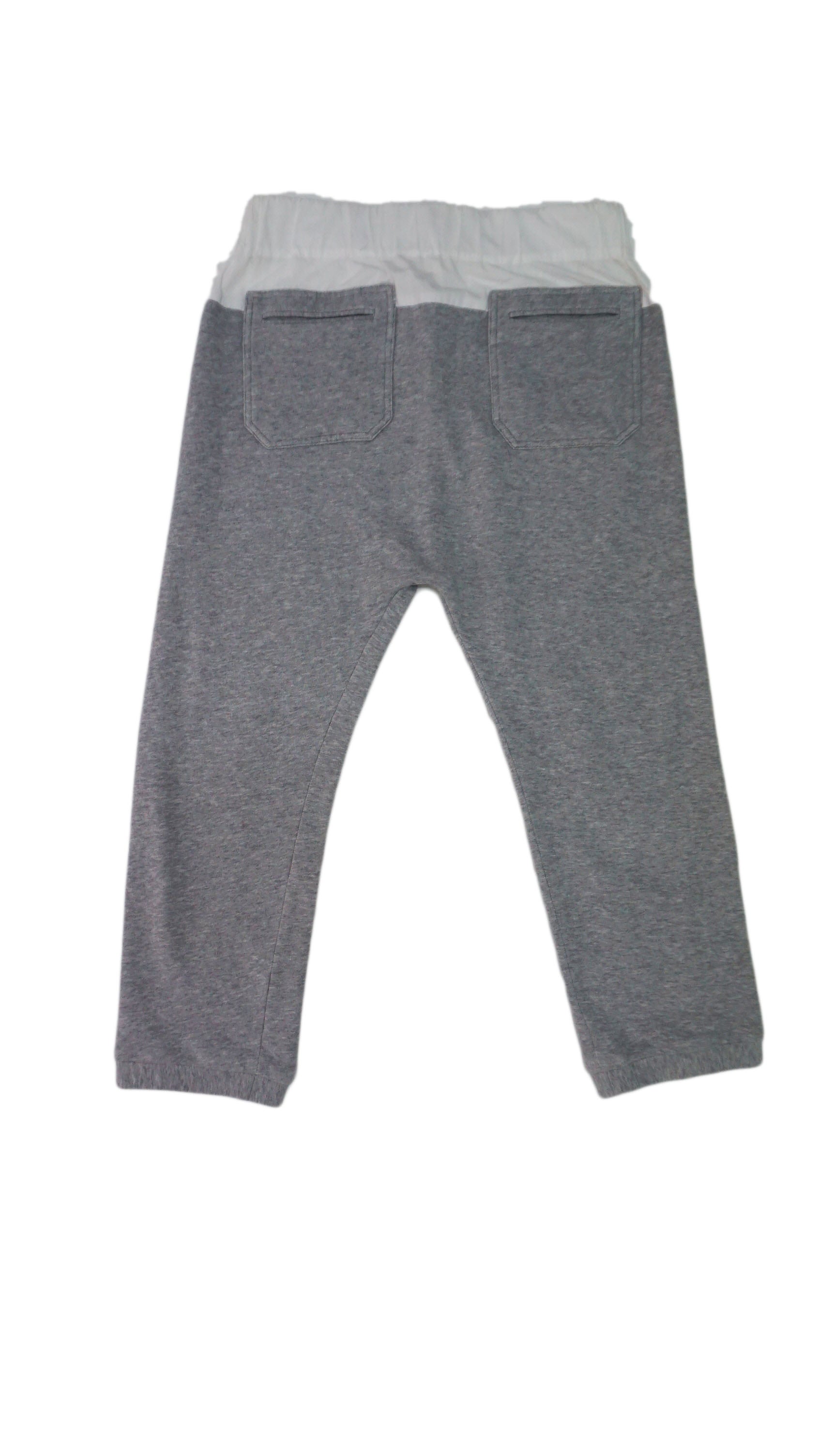 Marni - Pantalon gris y blanco Jogger capri