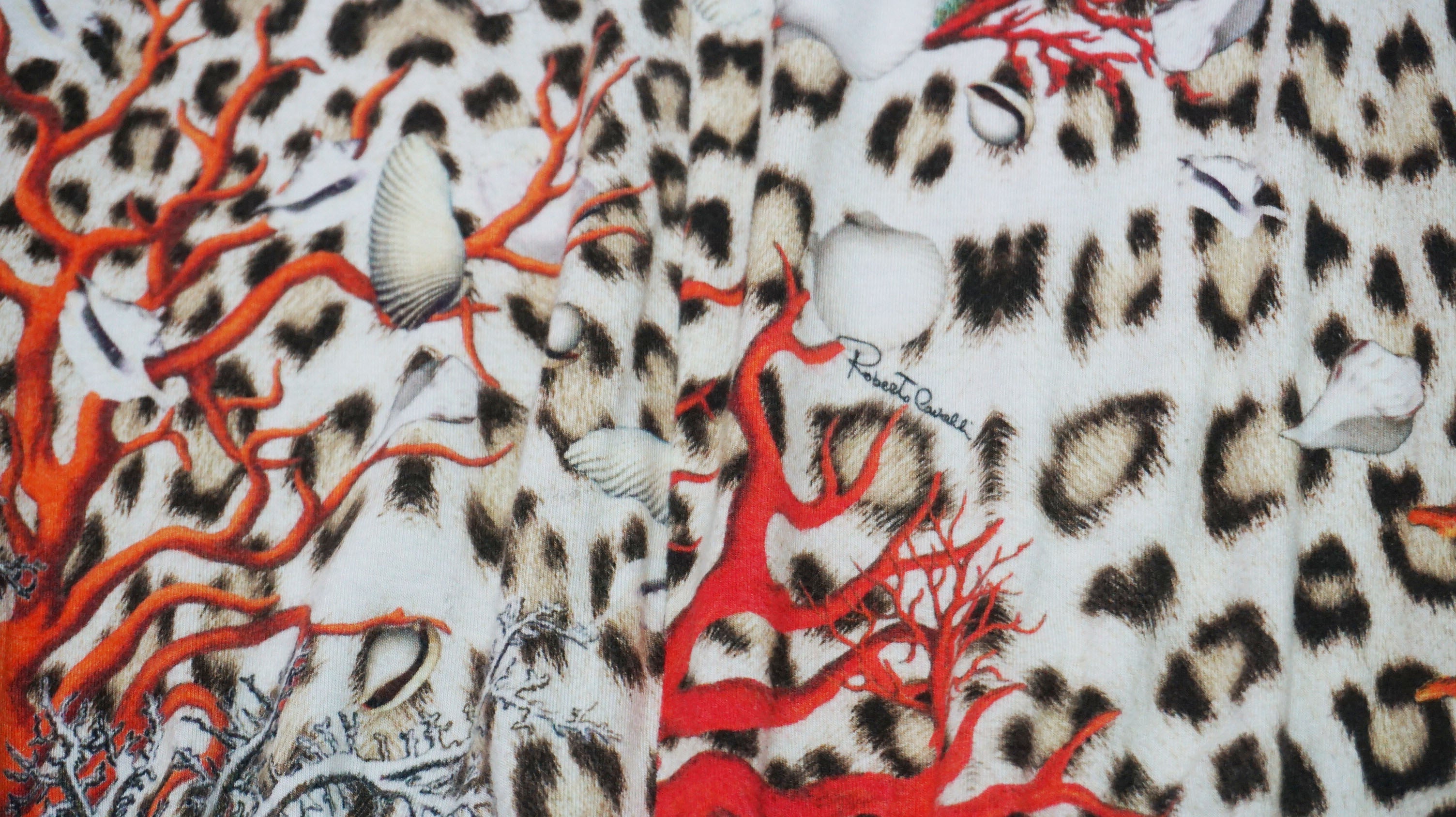 Roberto Cavalli - Mono con estampado de leopardo