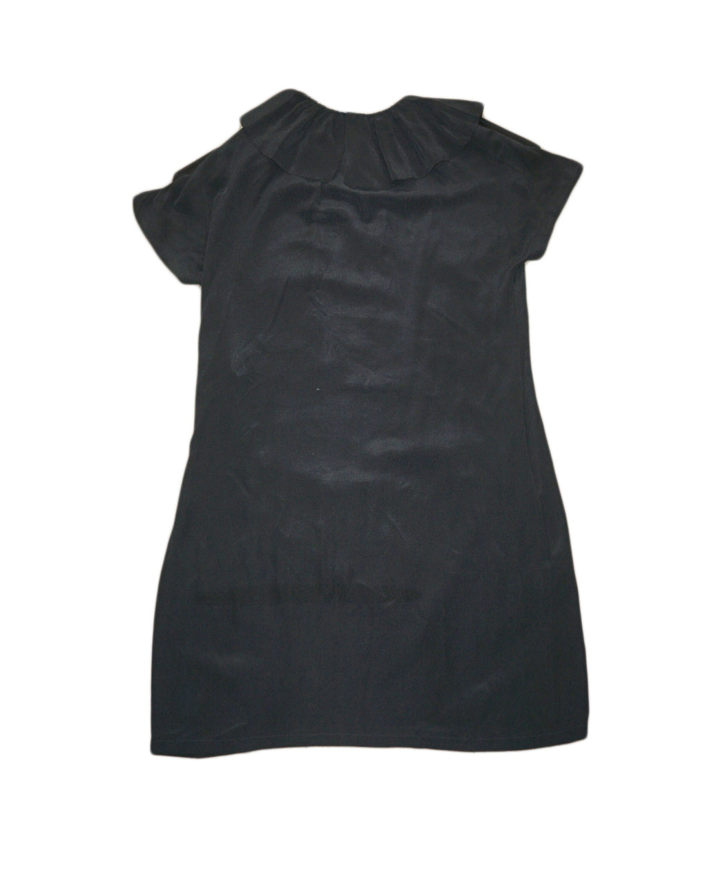 Just Cavalli - Vestido gasa negro manga corta