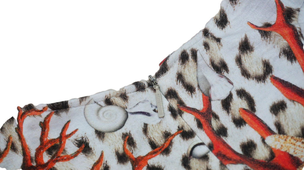 Roberto Cavalli - Mono con estampado de leopardo