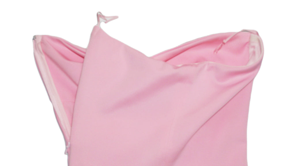 Aniye By - Vestido rosa con abertura y corazones en brillo