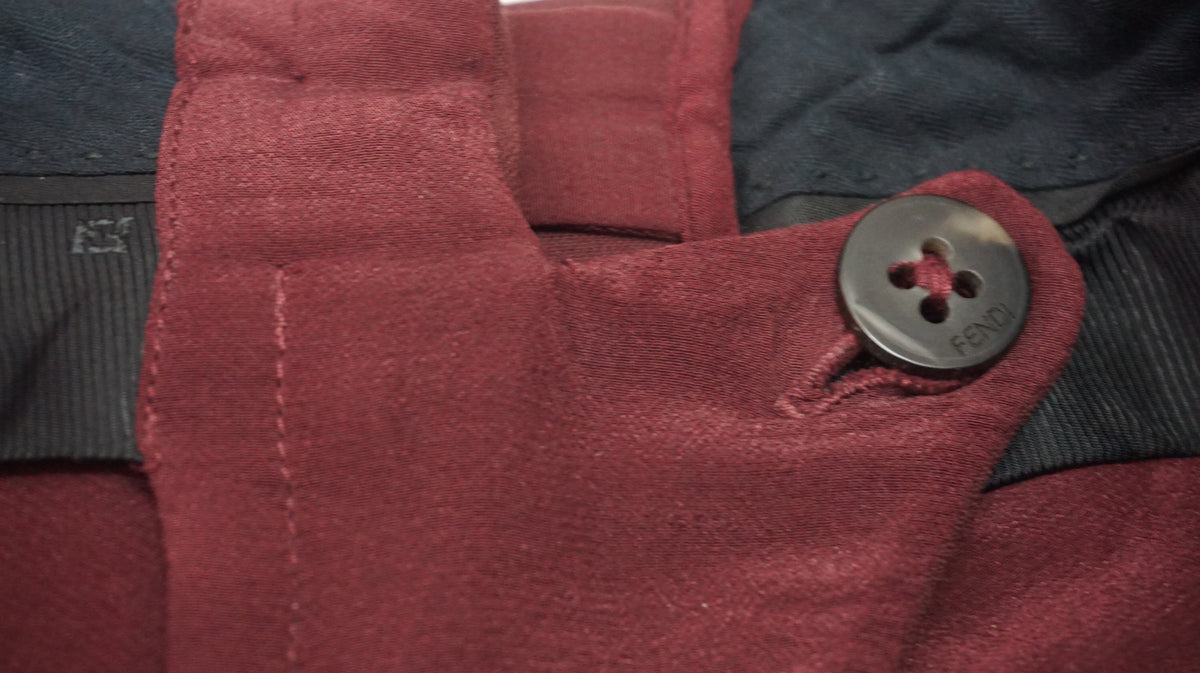 Fendi - Pantalon Burgundy