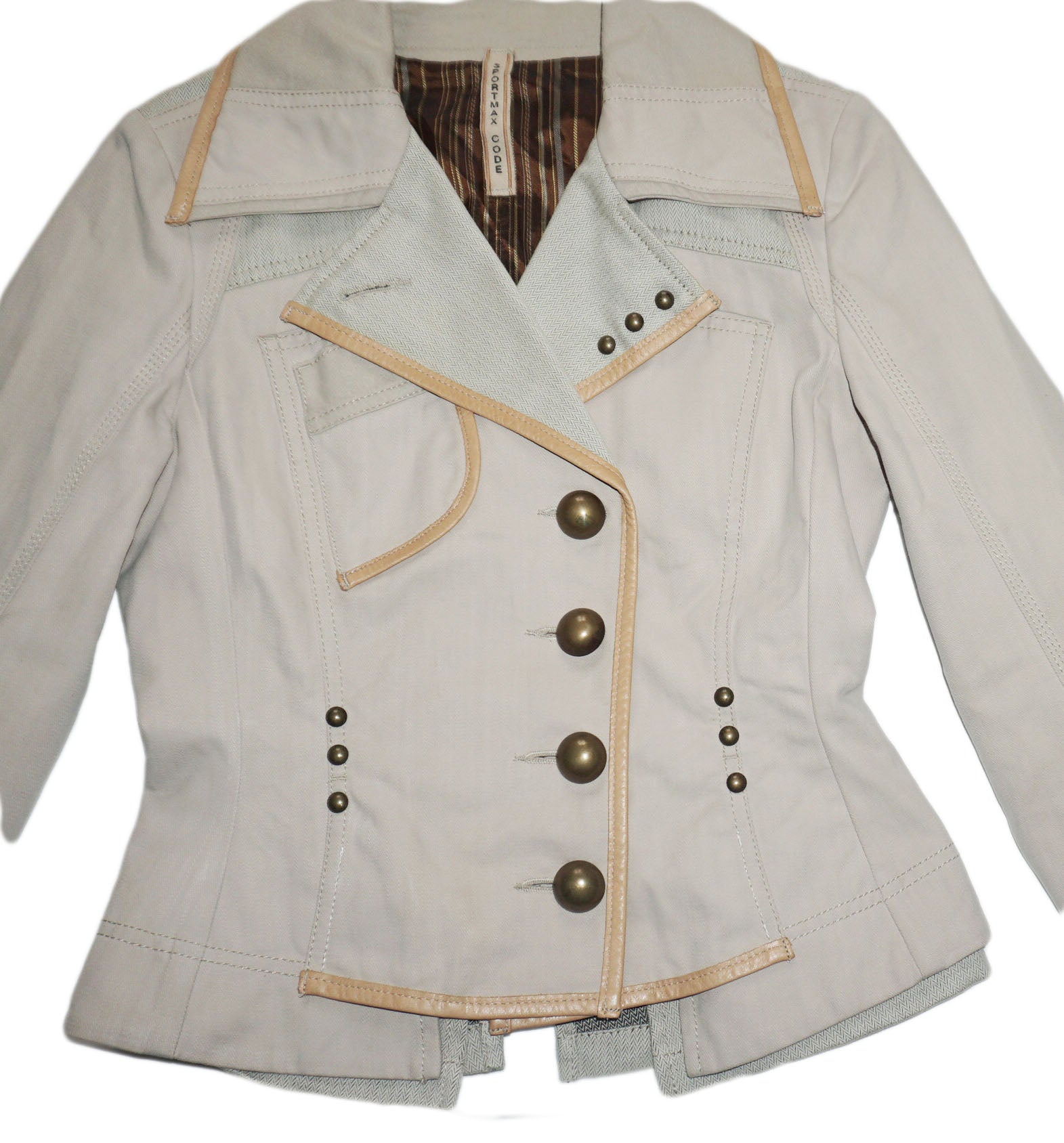 Sportmax - Chaqueta beige entallada
