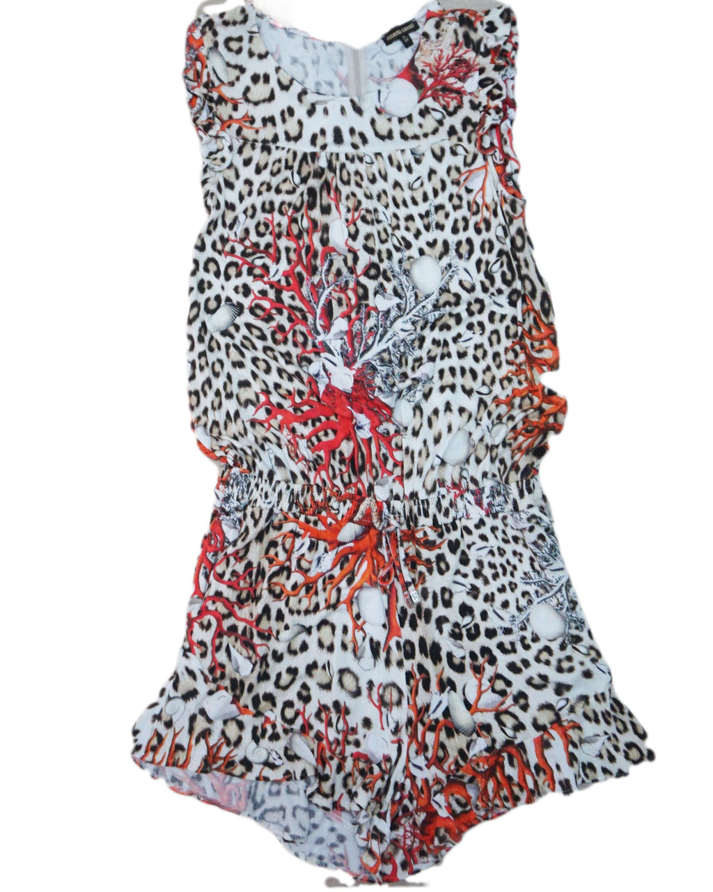 Roberto Cavalli - Mono con estampado de leopardo