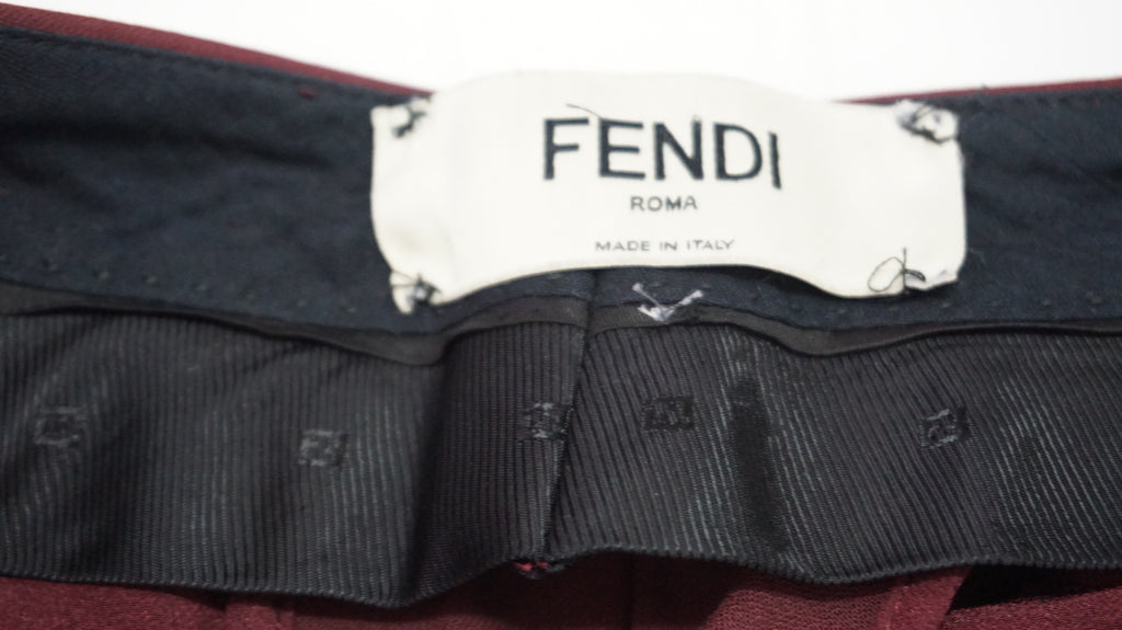 Fendi - Pantalon Burgundy