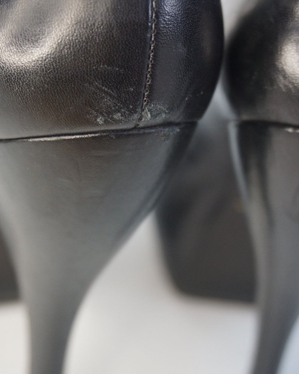 Alexander McQueen - Salones plataforma piel negros