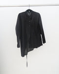 Ann Demeulemeester - Camisa asimetría negra