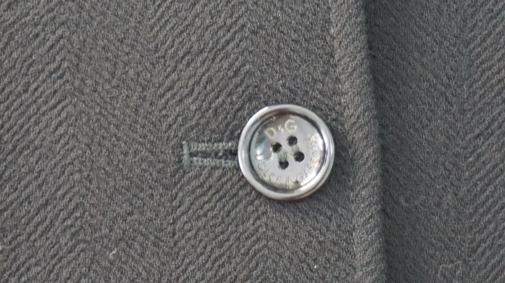 D&G - Traje chaqueta negra leopardo interior