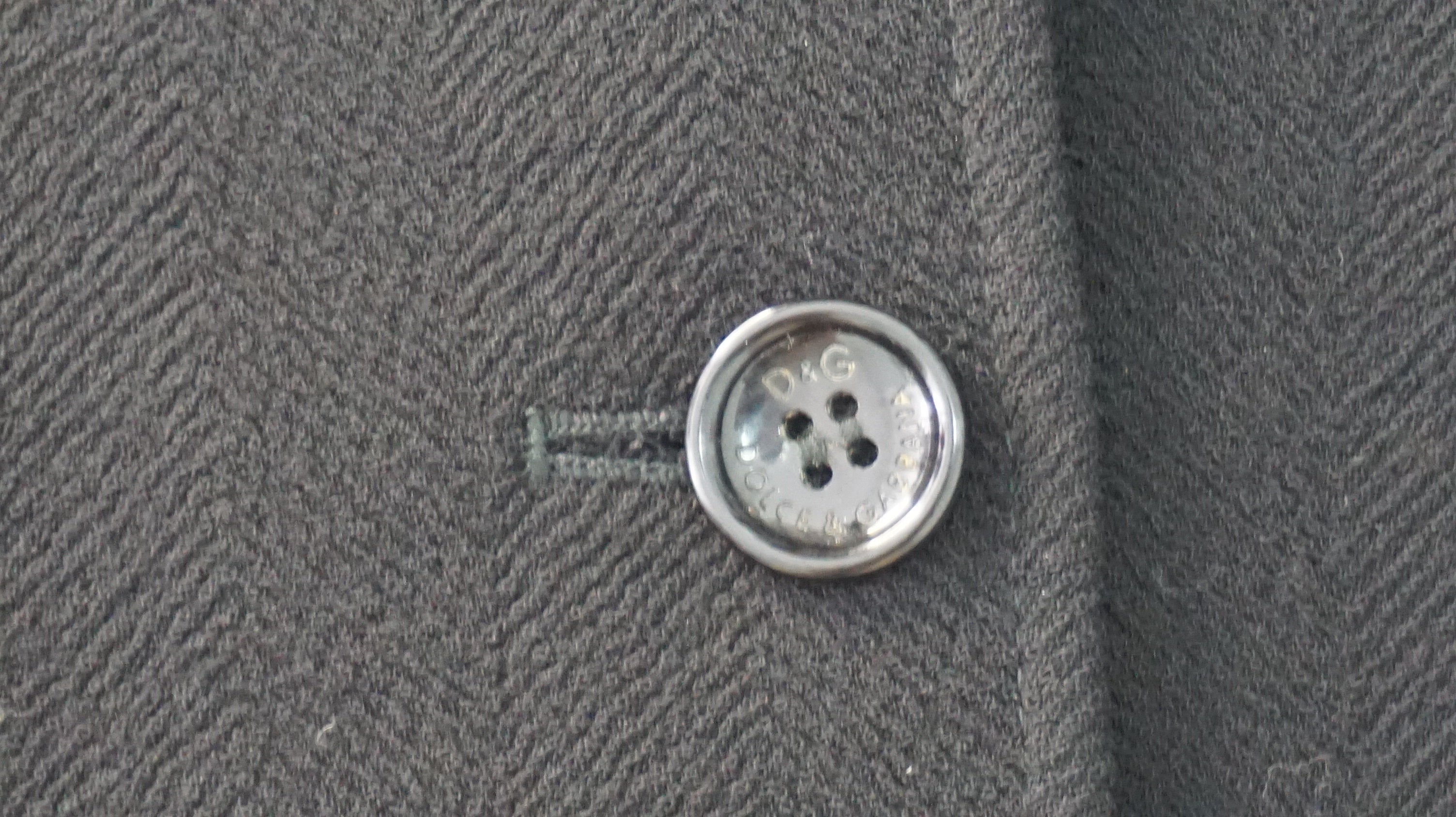 D&G - Traje chaqueta negra leopardo interior