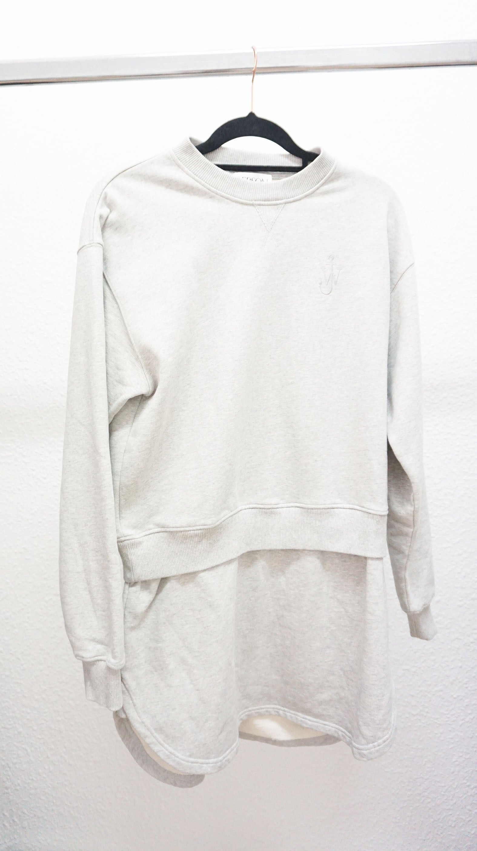 JW Anderson - Vestido gris de tela jersey