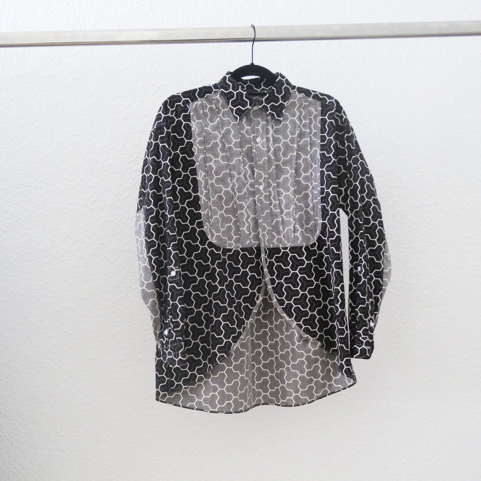 Comme Des Garçons - Camisa panal negro