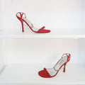 Gianni Versace sandalias rojas