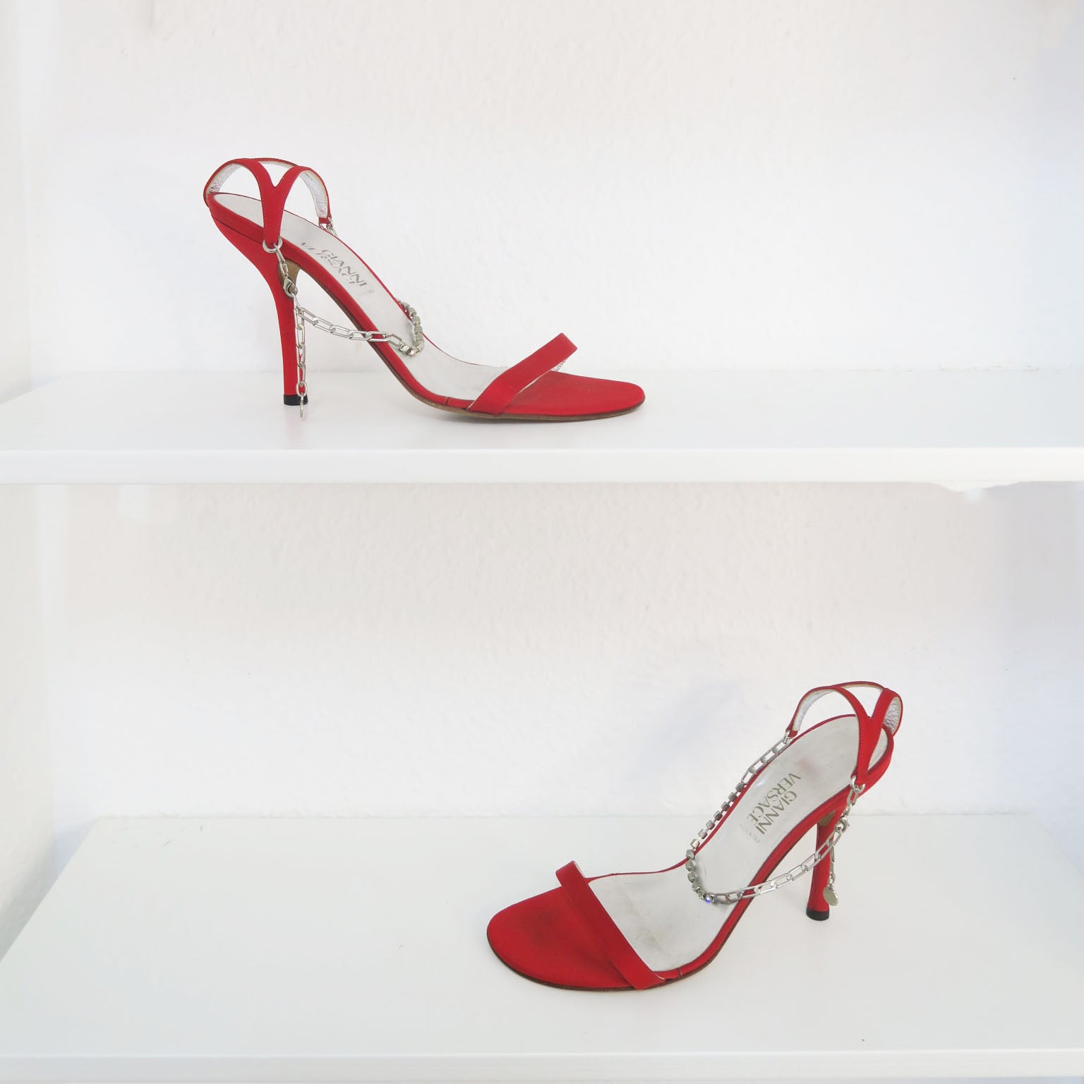 Gianni Versace sandalias rojas