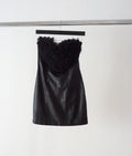 AniyeBy - Vestido negro corazón tul y cuero