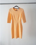 Blumarine - vestido salmon con manga francesa
