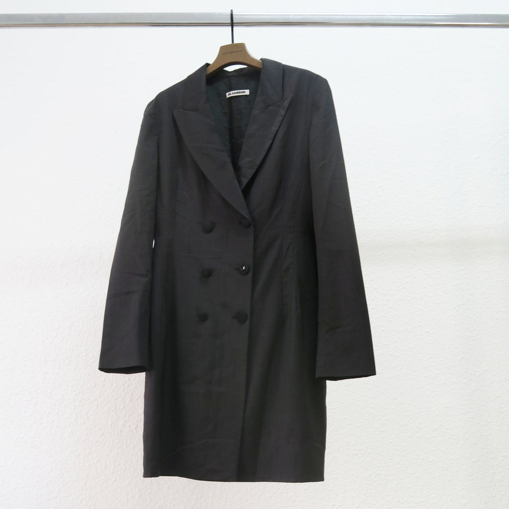 Jil Sander - Vestido blazer gris piedra