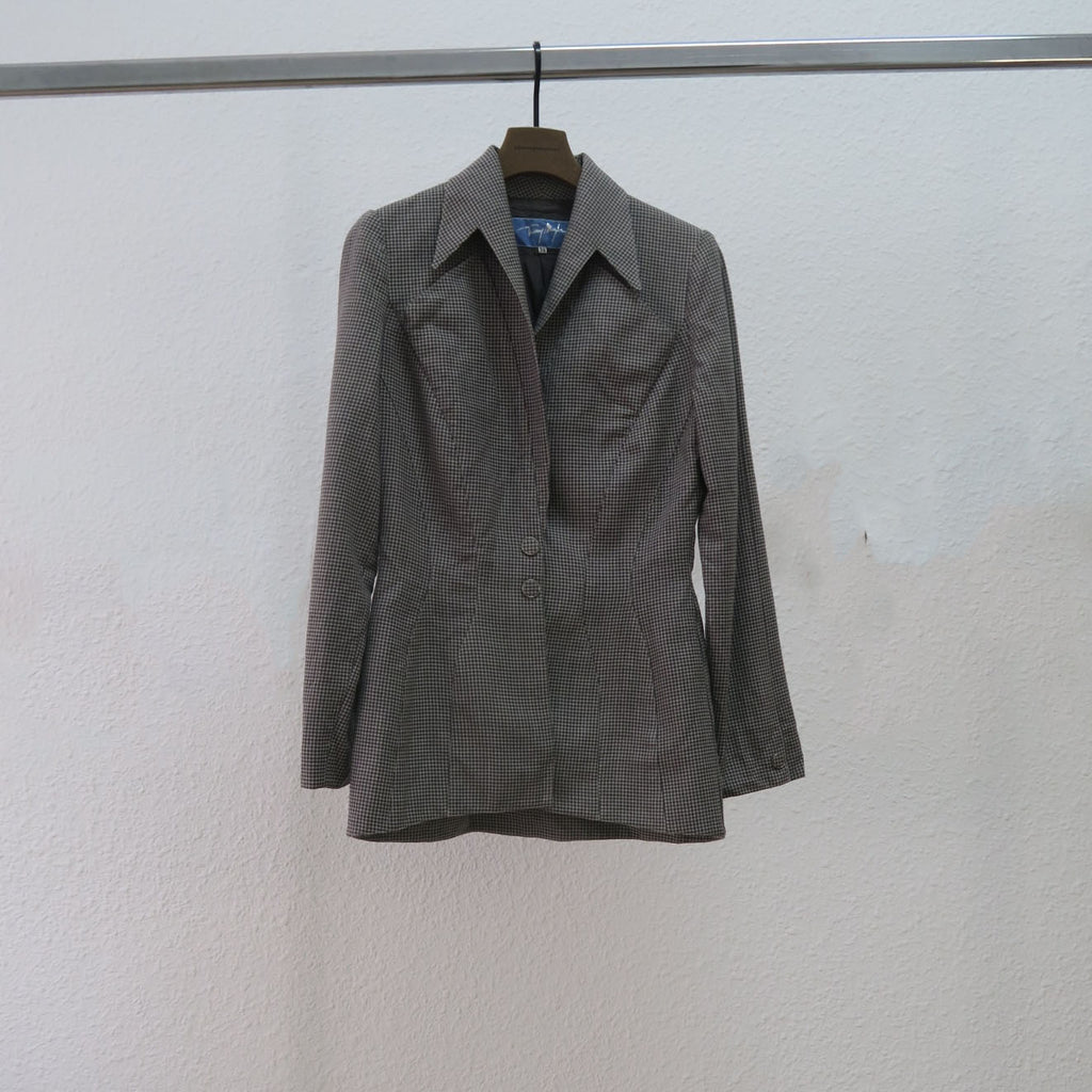 Mugler - chaqueta pata de gallo