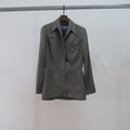 Mugler - chaqueta pata de gallo