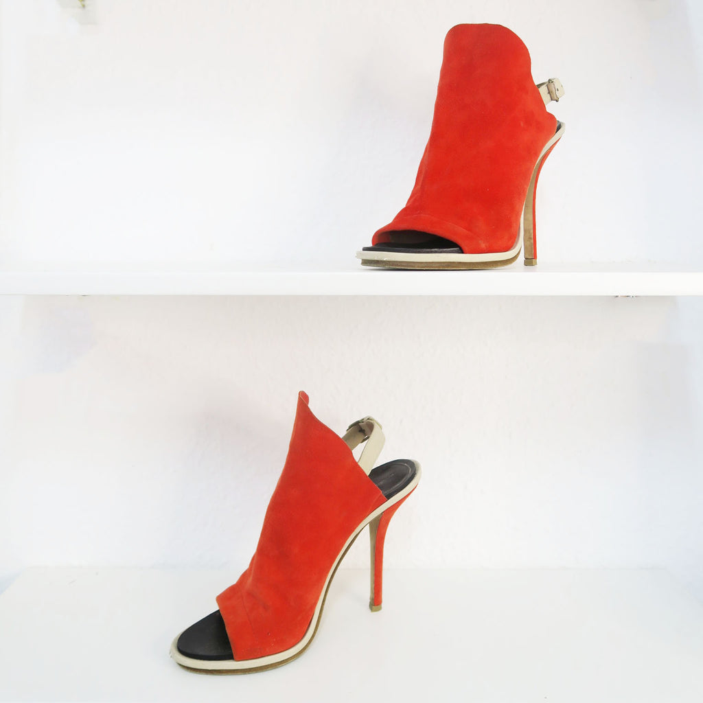 Balenciaga sandalias naranjas