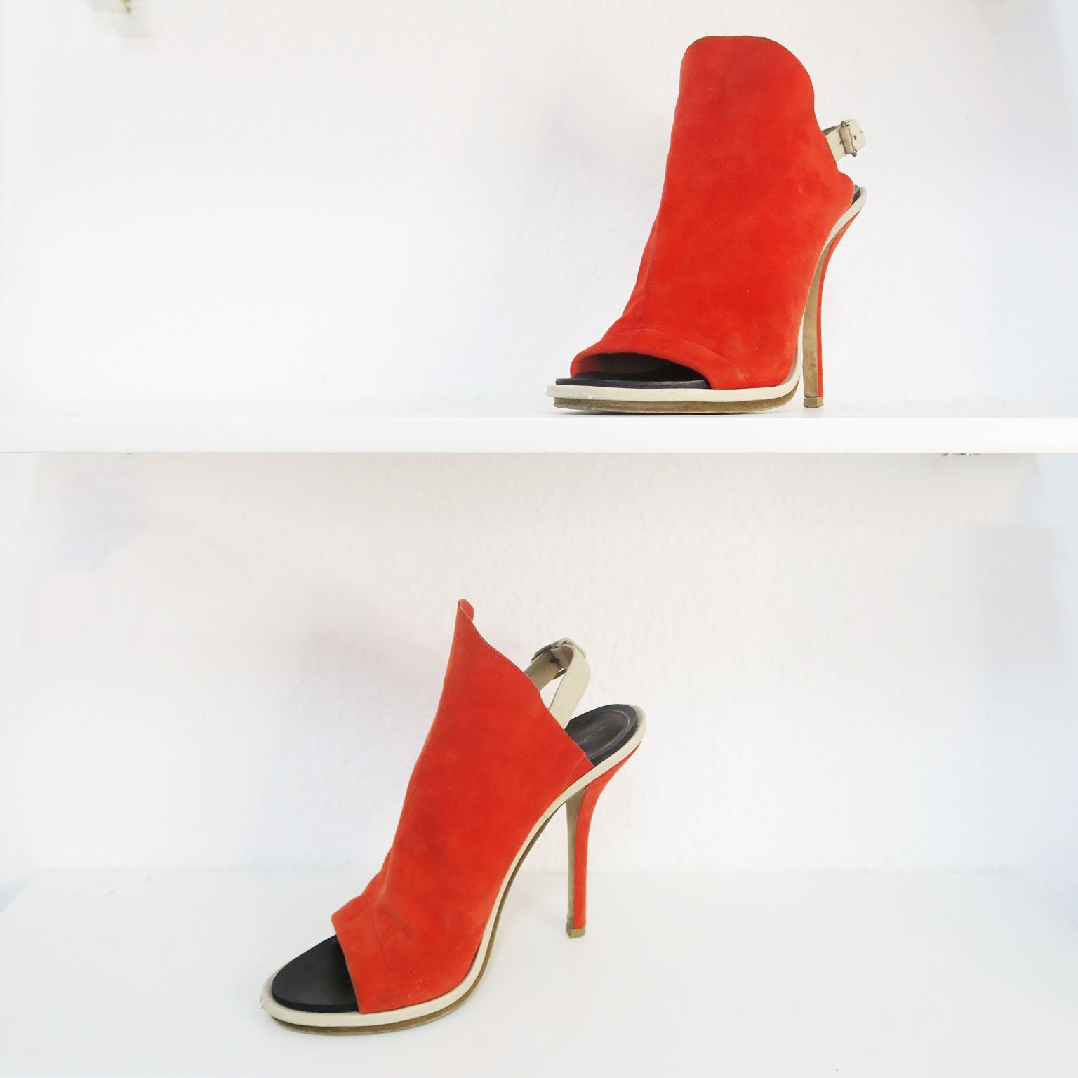 Balenciaga sandalias naranjas