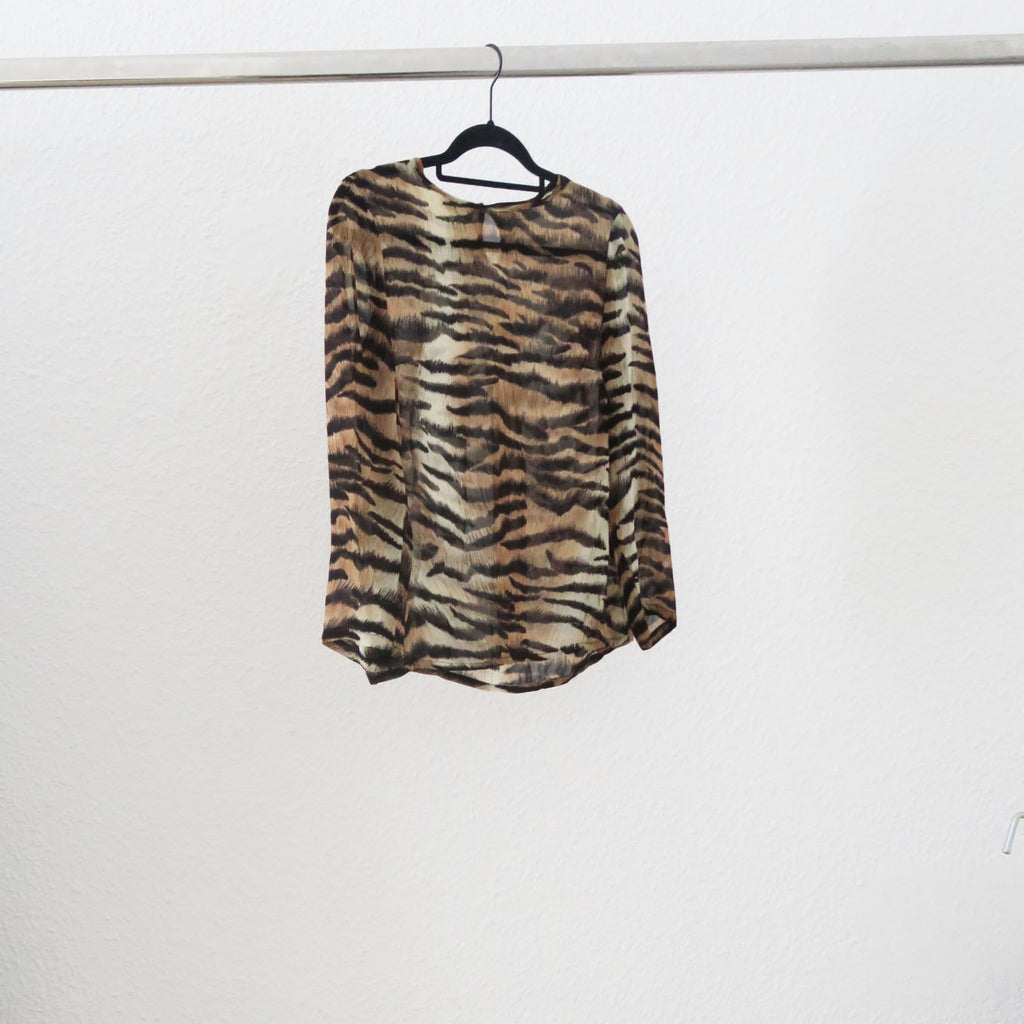 Blumarine - camiseta tigre manga 3/4