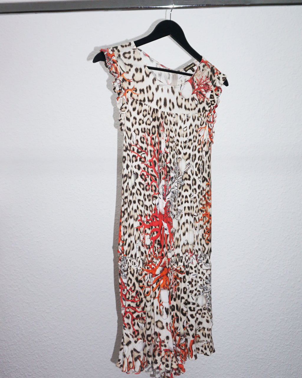 Roberto Cavalli - Mono con estampado de leopardo