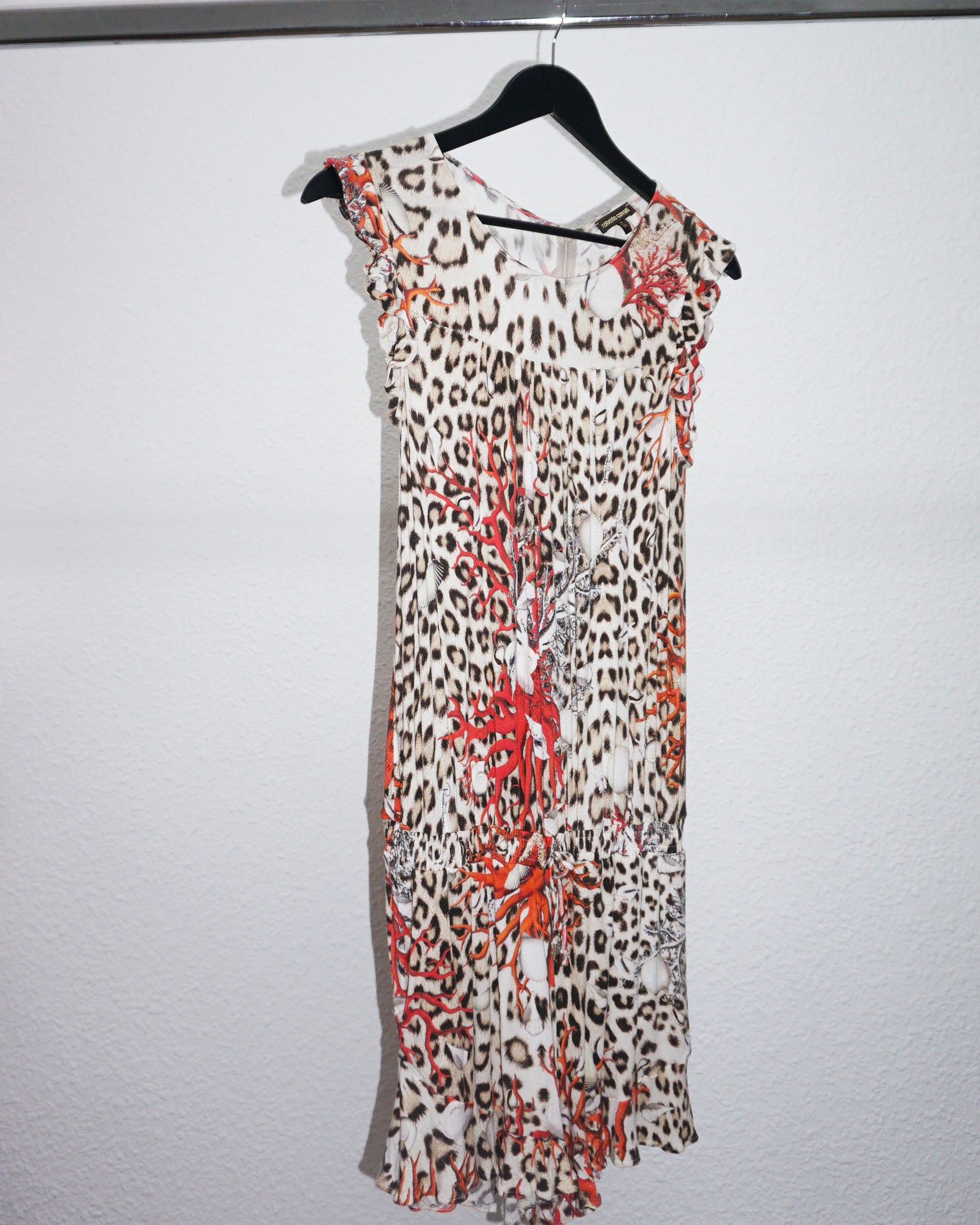 Roberto Cavalli - Mono con estampado de leopardo