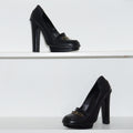 Fendi - Mocasin con tacones negro
